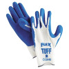 MCR Safety 9680M Flex Tuff Latex Dipped Gloves, Medium, Blue/White