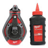 Milwaukee 48-22-3986 Bold Line Chalk Reel Kit 100 Ft with Red Chalk