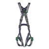 MSA 10195043 V-FIT Full-Body Harness, Back/Chest D-Rings, XL, QC Chest/Leg Strap Buckles, No Padding