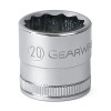 GEARWRENCH 80812 Surface Drive 12 Point Standard Metric Sockets, 1/2 in Dr, 27 mm Opening