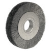 Weiler 03110 Wide-Face Crimped Wire Wheel, 8 in Dia. x 2 in W, 0.006 Steel Fill, 4,500 rpm