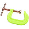Wilton 20485 Spark-Duty 400P/400CS Hi-Vis C-Clamp, Sliding Pin, 4-1/2 in Throat Depth, Yellow, 0 in to 8 in Opening