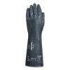 AlphaTec 53-003-080 53-003 Chemical Gloves, Nylon Liner, Size 8, Black, Supported Gauntlet