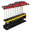 Klein Tools JTH610EB Journeyman T-Handle Ball-Hex Key Set, 10 per set, Ball-End Hex Tip, SAE