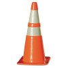 Cortina 03-500-10O W Series Traffic Cone 28 In 7 Lb Orange PVC With Reflective Collars