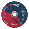 Weiler 57125 Tiger AO Grinding Wheel, 7 in dia x 1/4 in Thick, 7/8 in Arbor, A24R, Type 27