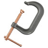 Anchor Brand 404C Drop Forged C-Clamp, Sliding Pin Handle, 3-1/4 in Throat Depth, 4 in L