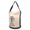 Klein Tools 5109 Wide Opening Straight Wall Canvas Bucket 12 Inch Dia x 15 Inch H