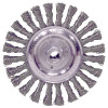 Weiler 08796 Model STB-623 Roughneck Stringer Bead Twist Knot Wire Wheel 6 In x 1/2 In 0.023 In Stainless Steel 5/8 In 11 UNC 12500 RPM
