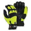 Majestic 2145HYH/11 Winter Lined Armor Skin Mechanics Gloves with Heatlok Lining, Armor Skin, 11/X-Large, Black/Hi-vis Yellow