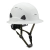 Fibre-Metal by PIP CSH13001 Climbing Style Full Brim Safety Helmet, Type II, Class C, Ratchet Suspension, Vented, White