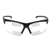 Smith & Wesson 20387 V60 30-06 Dual Readers Prescription Safety Glasses, Clear Polycarbonate Lens, Hardcoated, Black, Nylon, +1.5