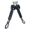 DBI-SALA 3100551 Nano-Lok Self Retracting Lifeline, 6 ft, Web, Single Pin Top Connector, Rebar Snap Hook, 420 lb, Twin Leg