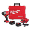Milwaukee Tool 2967-22 M18 Impact Wrench Kit w/Friction Ring, 1/2 in High Torque, 2000 RPM, Includes Tool/Batt/Charger/Case