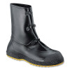 Servus 11001-MED SF PVC Overboots, Mid, Medium, 12 in H, Black