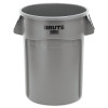 Rubbermaid Commercial FG264360GRAY BRUTE Round Container Without Lid 44 Gal Vented Gray