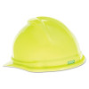 MSA 10074819 V-Gard Advance Hard Hat Cap 4-Point Hi-Viz Yellow-Green