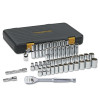 GEARWRENCH 80300P 51 Piece 120XP Standard and Deep Mechanics Socket Set, 1/4 in Drive, 6 Point, Metric/SAE