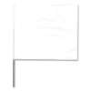 Presco 2321W Wire Stake Flag 2 In x 3 In 21 In Staff White 100-Pack