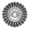 Weiler 08294 Model ST-4 Standard Twist Knot Wire Wheel 4 In x 1/2 In 0.014 In Stainless Steel 20000 RPM
