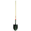 RAZOR-BACK 45657 Round Point Digging Shovel, 9.5 in W x 12 in L Blade, 48 in L North American Hardwood Straight Handle, Closed Back