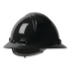 Dynamic 280-HP641R-11 Kilimanjaro Full Brim Hard Hat with HDPE Shell, 4-Point Textile Suspension, Black, Wheel Ratchet Adjustment