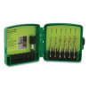 Greenlee DTAPSSKIT Standard 7-Piece Drill/Tap Bit Set, 1/4 in Max Cutting Diameter