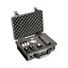 Pelican 1500 Protector Case 18.5 In x 14.06 In x 6.93 In Black with Foam Watertight