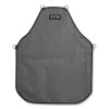 HexArmor AP322 Protective Apron, Double Layer, 24 in W, 30 in L, SuperFabric, Black/Gray