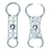 Master Lock 429 Safety Series Lockout Hasp, 2 in W x 5-7/8 in L, 1 to 1-1/2 in Jaw dia, Silver