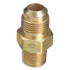 Western Enterprises F32 Brass SAE Flare Tubing Connection, Adapter, 500 PSIG, CGA-295 to 3/8 in NPT(M)