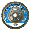 Weiler 50520 Tiger Disc Angled Style Flap Disc, 4-1/2 in dia, 80 Grit, 5/8 in-11, 13000 rpm, Type 29