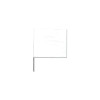 Presco 4530W Wire Stake Flag 4 In x 5 In 30 In Staff White 100-Pack