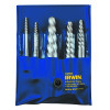 Irwin Hanson 53535 Spiral Flute Screw Extractors - 535/524 Series Set, 5 Piece, 3/32 in to 5/8 in