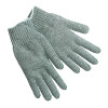 MCR Safety 9507LM Knit Gloves, Large, Hemmed, Heavy Weight, Gray