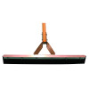Magnolia Brush 4118 Non-Sparking Floor and Driveway Squeegee, Straight, 18 in, Black Rubber, Includes Handle