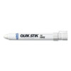 Markal 61051 Quik Stik All Purpose Solid Paint Marker, 11/16 in Tip, 6 in L, White