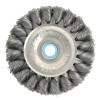 Weiler 09134 Wide Face Standard Twist Knot Wire Wheel, 4 in Dia. x 3/4 W, 20,000 rpm
