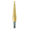 Irwin 15101ZR Unibit Titanium Fractional Self-Starting, 1/8 in to 1/2 in, 13 Steps