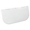 Jackson Safety 29109 F20 Polycarbonate Faceshield, 34-60, Uncoated, Clear, E Shape, Unbound, 15.5 in L x 8 in H, 0.060 in Thick