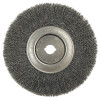 Weiler 0125012 Narrow Face Crimped Wire Wheels, 10 in Dia. x 3/4 in , 0.014 in, Steel, 4,000rpm