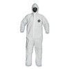 DuPont ProShield NB127SWH3X002500 ProShield 50 Hooded Coveralls with Elastic Wrists/Ankles, White, 3X-Large