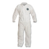 DuPont ProShield PB125SWH3X002500 Proshield 10 Coverall, Collar, Elastic Wrists and Ankles, Zipper Front, Storm Flap, White, 3X-Large