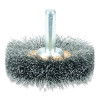 Weiler 17610 Stem-Mounted Narrow Conflex Brush, 2 in dia x 3/8 in W Face, 0.0118 in Steel, 20000 RPM, 1/4 in Stem