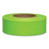 Presco TFLG Taffeta Flagging Tape 1-3/16 In x 150 Ft Fluorescent Lime Glo 12-Pack