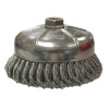 Weiler 12396 Model SR-6 Single Row Heavy Duty Knot Wire Cup Brush 6 In x 0.035 In Steel 5/8 In 11 UNC