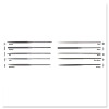 Crescent/Nicholson 37814 Needle Files, 6 1/4 in, Half Round