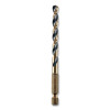 DeWalt DWA5015 Black and Gold Impact Ready Drill Bit, 15/64 in dia, 135 Split Point Tip, 4 in OAL