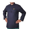 Alliance COOL FR Cape Sleeves, Material: 9 oz Cotton FR, Color: Navy blue, Features: hemmed collars, under arm sport cut & dielectric snaps, Size: 2XL