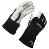 Fully Lined MIG Gloves, 4" Cuff, Pearl/Black, X-Large